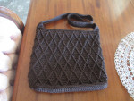Purse - Brown Macrame