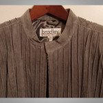 Bradley by bradley bayou grey SUEDE jacket size small