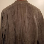 Bradley by bradley bayou grey SUEDE jacket size small