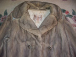 Blue Iris Emba Mink Fur & Leather Swing Jacket * Custom Design!