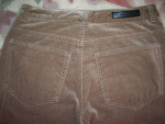 New Designer Beige Velour Velvet Stretch Jeans * Size 4 *