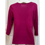 LIZ CLAIRBORNE PETITES Magenta Top (Petite Medium)