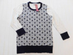 NWT Women's size XL Navy & Ivory Super Soft Lightweight Sweater