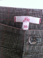 JOIE PLAID CAPRI CROP PANTS Sz 26