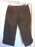 JOIE PLAID CAPRI CROP PANTS Sz 26