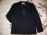 New Vintage 90s Ladies Designer Wool Suit * Silk Lined *