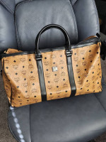 MCM duffle bag tan