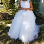 Ball Gown Flower Girl Dress with Heart Cutout