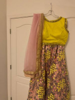 Beautiful yellow Lehnga or 3 pc Indian outfit