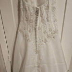 Davids Bridal Strapless Corset Wedding Dress