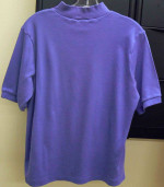 2 Lands' End Mock Turtleneck Top / Blue & Yellow Medium