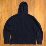 Lacoste Crocodile hoodie navy stripe pullover