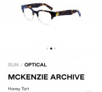 DL Eyeware Mackenzie Glasses, Honey Tort
