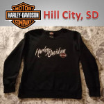 Harley Davidson Hill City SD sweatshirt womens size Medium M Harley-Da