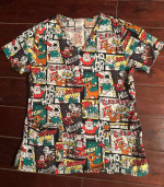 👩🏻‍⚕️🎄Christmas themed Nurses Scrub Top Size Ladies Small