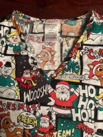 👩🏻‍⚕️🎄Christmas themed Nurses Scrub Top Size Ladies Small