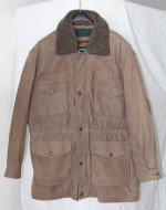Men's vintage PIONEER WEAR suede/leather coat (LARGE)