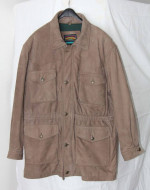 Men's vintage PIONEER WEAR suede/leather coat (LARGE)