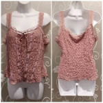 LOT OF 2 WOMENS LACEY TANK TOPS SIZE XL (READ)