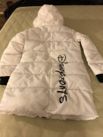 Down jacket, sweater, top, pants & more