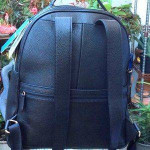 Cole Haan Womens Black Leather Backpack Zip Top Closure 11” L x 7 1/2”