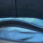 Cole Haan Womens Black Leather Backpack Zip Top Closure 11” L x 7 1/2”