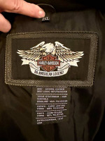 Mens Harley Davidson Top of the Line Vintage Leather Jacket (Size 2XL)