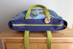 NEW! Bright summer bag/oversize tote with parrots