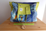NEW! Bright summer bag/oversize tote with parrots