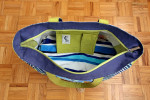 NEW! Bright summer bag/oversize tote with parrots