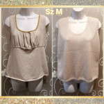 LOT OF 2 WOMENS METALLIC TANK TOPS SIZE M
