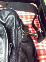 Black Leather Shoulder Bag