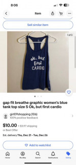 Assorted Women’s tank tops