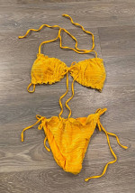 SHEIN Mustard Yellow Bikini Small