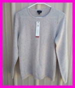 Pure Cashmere Talbots Petites Pull Over Top