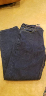 Cabela's Flannel Fleece Lined Blue Jeans Womens 10 Cabellas Cabelas