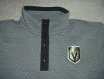 Vegas Golden Knights Quarter Snap Pullover Jacket Size L Gray New NIP