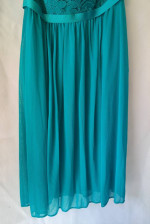 DAVID'S BRIDAL Size 0 Dark Teal Strapless Cocktail Dress