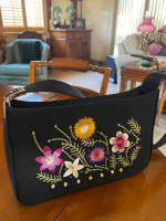 Embroidered purse