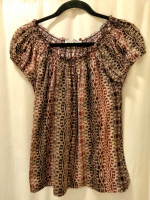 💲⬇️! 2 Boho Peasant Tops Autumn Colors