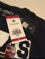 Dallas Cowboys S20 Zane Tee Shirt Mens XL Navy Blue Nwt 100% Cotton.32’ length