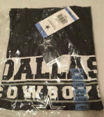 Dallas Cowboys S20 Zane Tee Shirt Mens Large Navy Blue Nwt 100% Cotton.31’ len