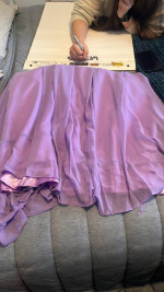 Purple Off-The-Shoulder Prom Dress