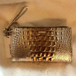 Brahmin Clutch Dust Bag Included Size-8.5 x 5.38 Macchiato Ombre Melbo