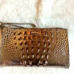 Brahmin Clutch Dust Bag Included Size-8.5 x 5.38 Macchiato Ombre Melbo