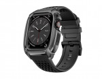 Compatible with Apple Watch Band 44mm with Stainless Steel Case, Shock