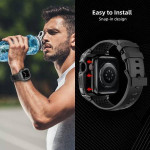 Compatible with Apple Watch Band 44mm with Stainless Steel Case, Shock