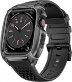 Compatible with Apple Watch Band 44mm with Stainless Steel Case, Shock