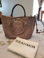 Brahmin Small Lena Dove Melbourne Handbag