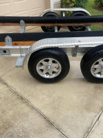 2018 aluminum dual axle 10000lb trailer with brakes